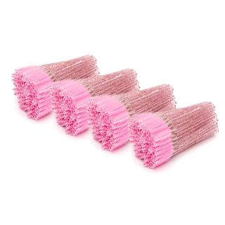 Wimpernbürste 4x100 Stk., Glitter Pink