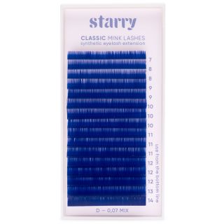 Blaue Wimpern D 0.07 mm MIX 7-14mm0 Starry Wimpern