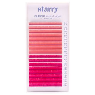 Rosa / Purpurrot Wimpern C 0,07 MIX 7-13mm0 Starry Wimpern
