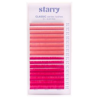 Rosa / Purpurrot Wimpern D 0,07 MIX 7-13mm0 Starry Wimpern