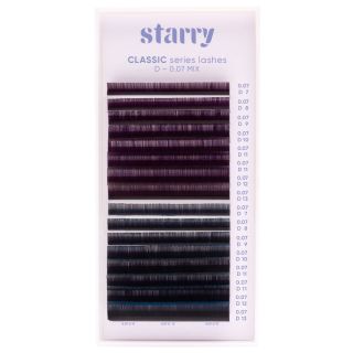 Violett - Blau ombre D 0,07 MIX 7-13mm 0 Starry Wimpern