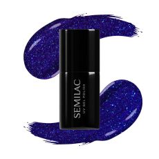 Semilac geellakk #087, Glitter Indigo, Semilac UV Nagellacke, Color Nagellacke